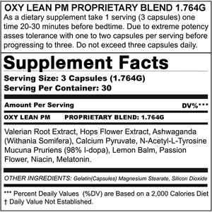 OXY LEAN PM PREMIUM SLEEP FORMULA (2 BOTTLE BUNDLE)